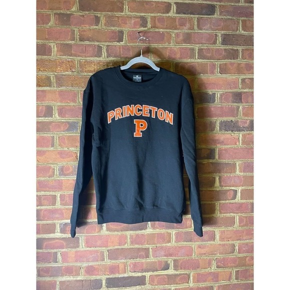 Colosseum Black Princeton Tigers Arch & Logo Crew Neck Sweatshirt NWT - Picture 1 of 6
